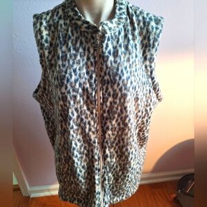 Tudor Court animal print vest